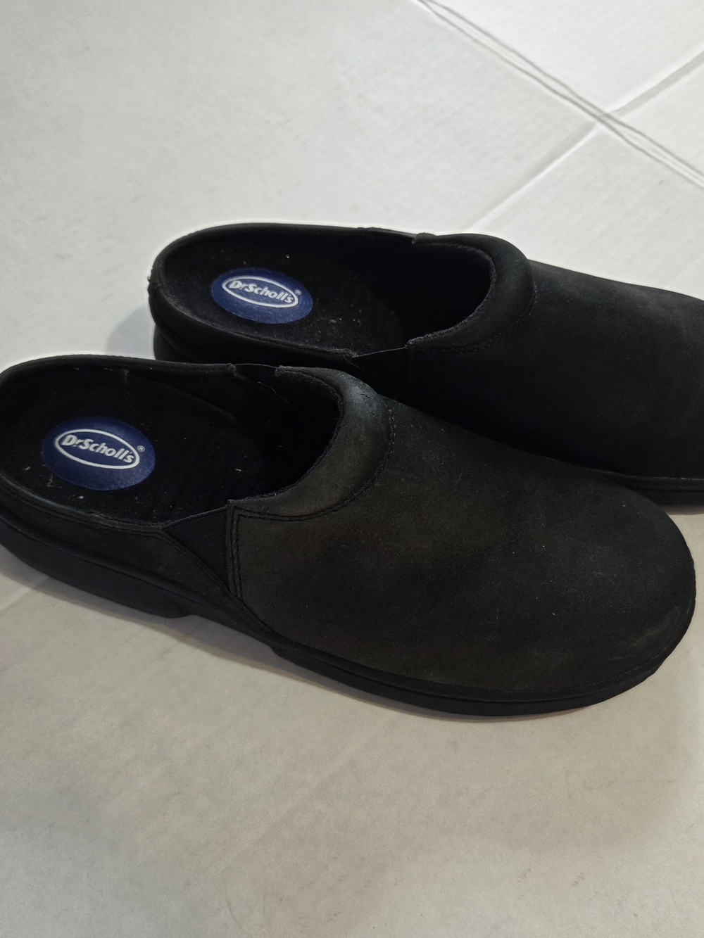 Dr. Scholl's Slip-On Black Suede Comfort Loafers Ladies Size 8.5 NEW